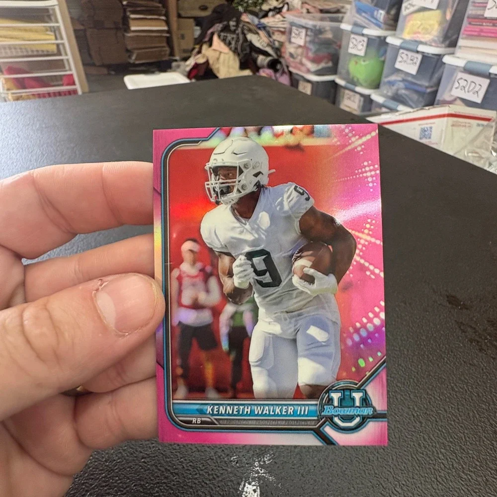 2022 Bowman University Football 5 Card Lot Will Levis Brock Bowers Refractor